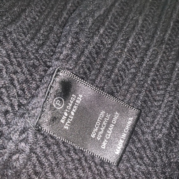 JOA Black Off The Shoulder Tied Cable Knit Sweater - Picture 5 of 7